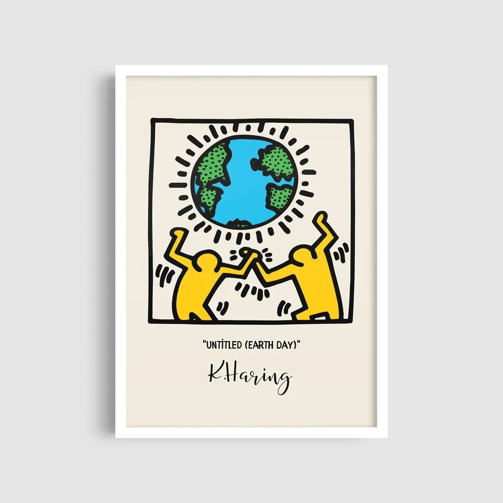 Постер у білій рамці Roomy "Earth Day"
